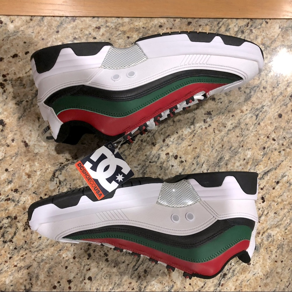 DC Legacy OG - White/Green/Red/Black - LUXE - Size US 10.5